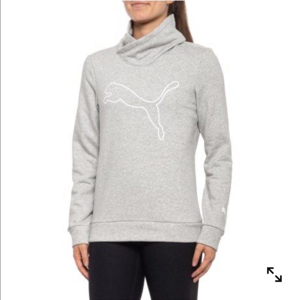 Puma Asymmetrical Cowl Neck Hoodie